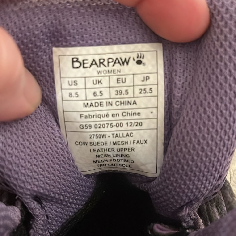 BearPaw Women's Hiking Boots - Purple and Black - Picture 5 of 5